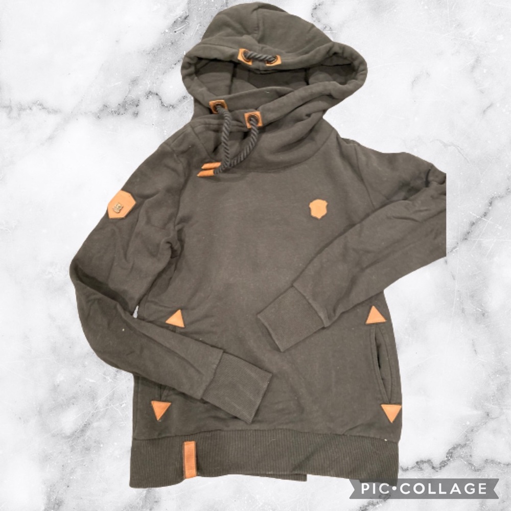 Cowl neck hoodie